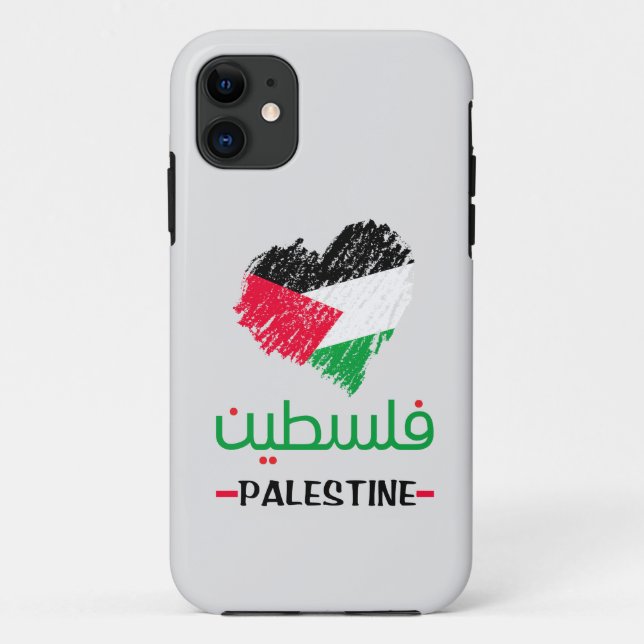 Coques Case-Mate iPhone Sac fourre-tout du coeur de Palestine (Dos)