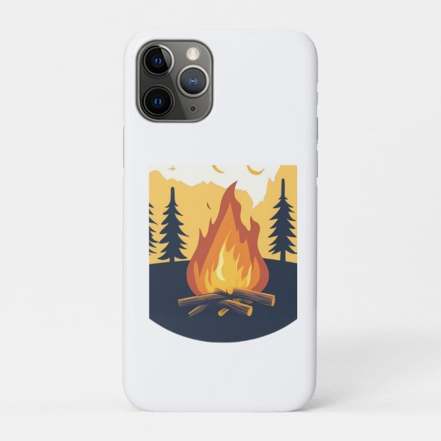 Coques Case-Mate iPhone Sac graphique de camp d'été rétro (Dos)