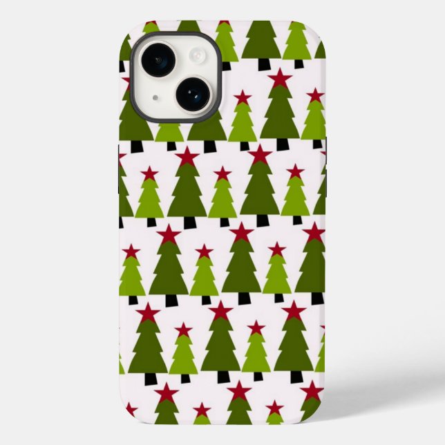 Coques Case-Mate iPhone Sacoche téléphonique Arbres de Noël (Verso)