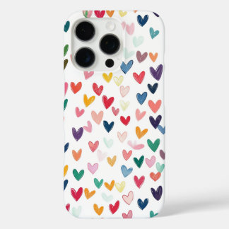 Coque iPhone 16 Pro Sacoche téléphonique Coeur coloré