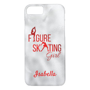 Case-Mate iPhone Case Sacoche téléphonique Patinage artistique fille rou