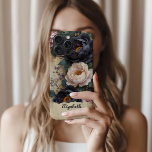 Coque Case-Mate iPhone Sacoche téléphonique personnalisée Peonés violets 