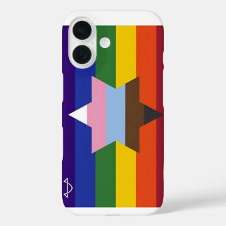 Coque Pour iPhone 16 Sacoche téléphonique pour drapeau de fierté juive