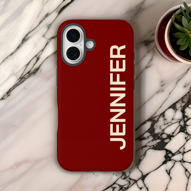 Coques Case-Mate iPhone Sacoche téléphonique rouge personnalisée, cadeau p (graduation gift phone case, gift for women, birthday present for her, Christmas gift phone case)