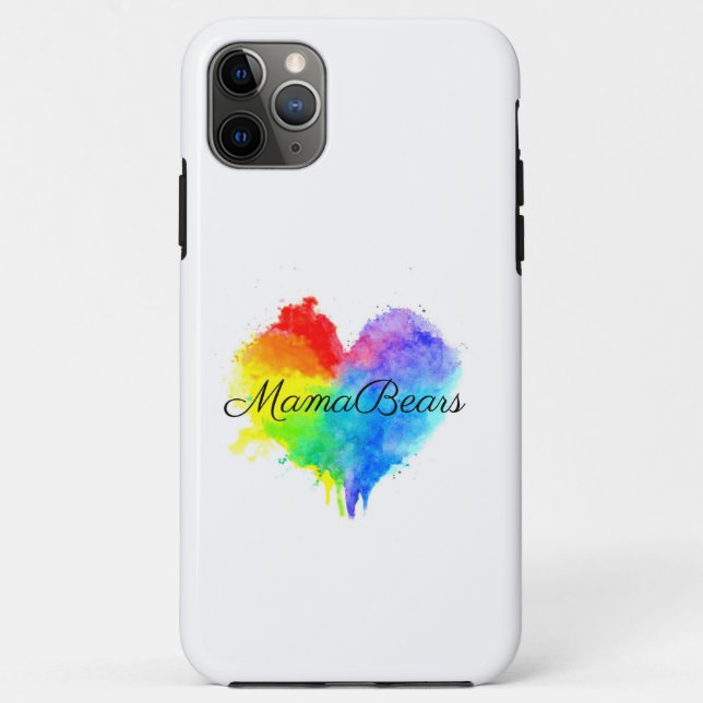 Coques Case-Mate iPhone Sacoche téléphonique Splatz Rainbow Heart (Dos)