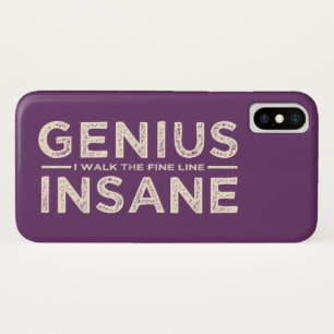 Coque Case-Mate iPhone Sacs de téléphone personnalisés GENIUS VS INSANE