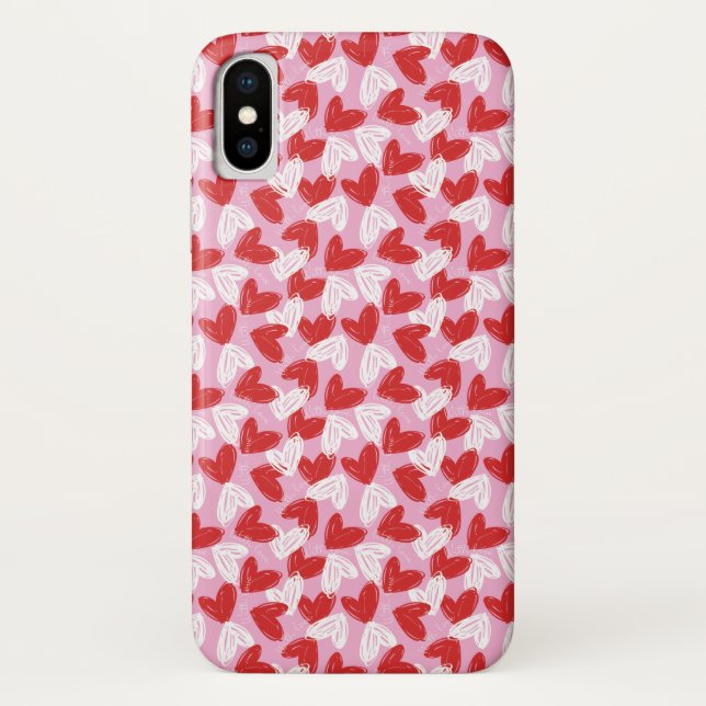 Coques Case-Mate iPhone Sacs téléphoniques Heart Doodles (Dos)