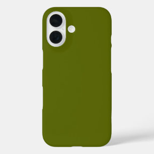 Coque Pour iPhone 16 S'adapte à tous les téléphones - Olive Vert foncé
