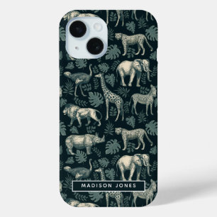 Coque Case-Mate iPhone Safari vintage Animaux africains