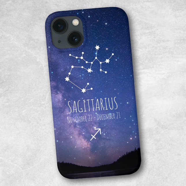Coques Case-Mate iPhone Saggitarius | Constellation Zodiaque personnalisée (Créateur téléchargé)