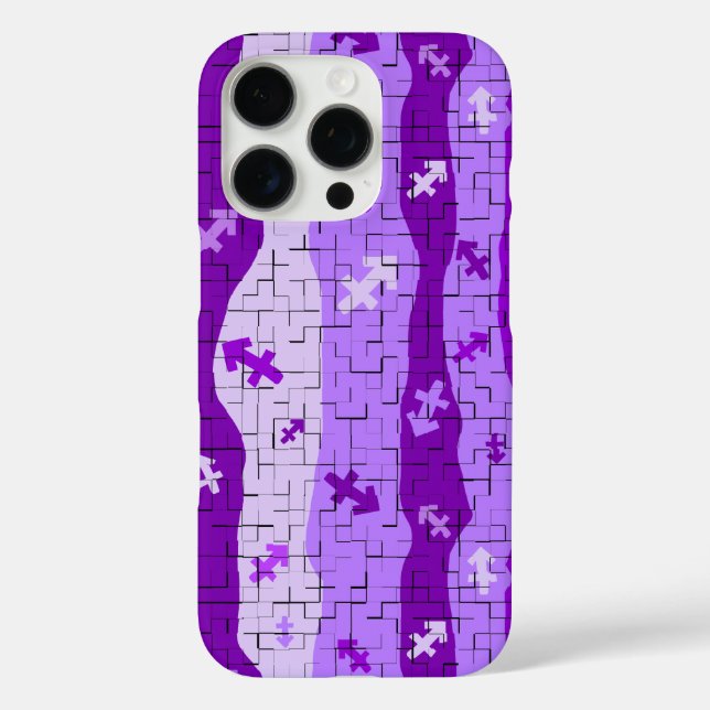 Coques Case-Mate iPhone Sagittaire Zodiac Stripes (Verso)