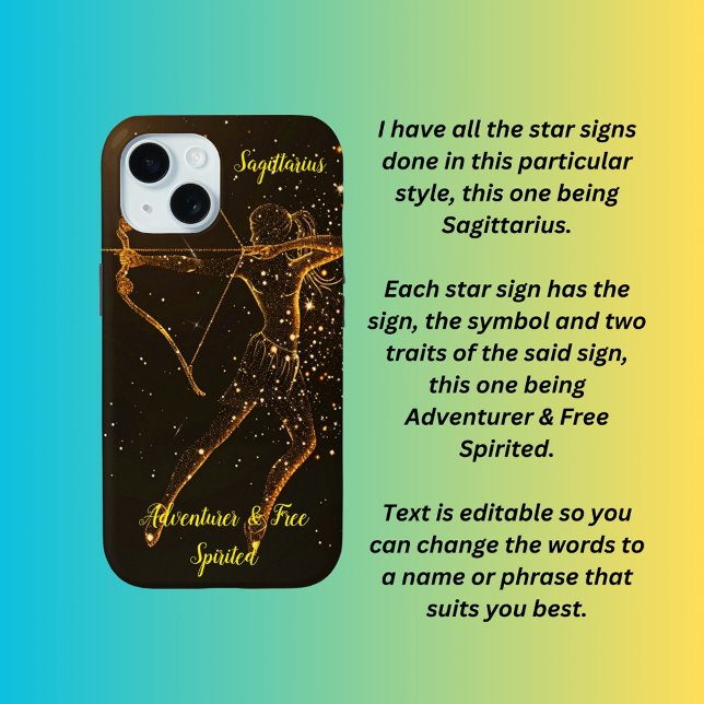 Coques Case-Mate iPhone Sagittarius (Créateur téléchargé)