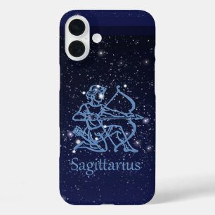 Coque Pour iPhone 16 Plus Sagittarius Constellation & Zodiac Signe avec étoi