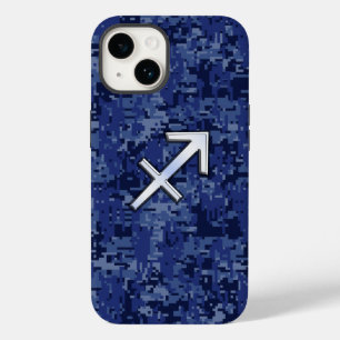 Coque Case-Mate iPhone Sagittarius Zodiac Connexion Navy Camo