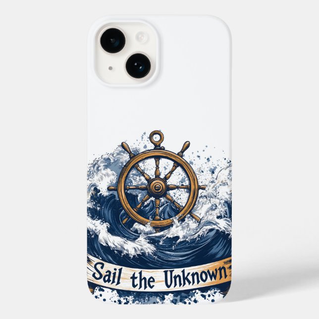 Coques Case-Mate iPhone "Sail the Unknown" - Conception inspirée par le na (Verso)