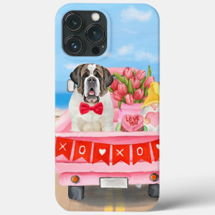 Case-Mate iPhone Case Saint Bernard Chien Saint Valentin Coeurs de camio