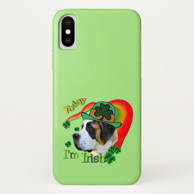 Coques Case-Mate iPhone Saint Bernard St patrick (Dos)