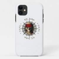 Saint John USVI Pirate Skull
