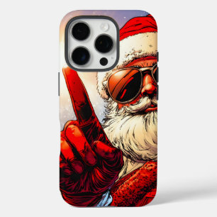 Coque iPhone 16 Pro Saint Jolly Père Noël Divine Glow