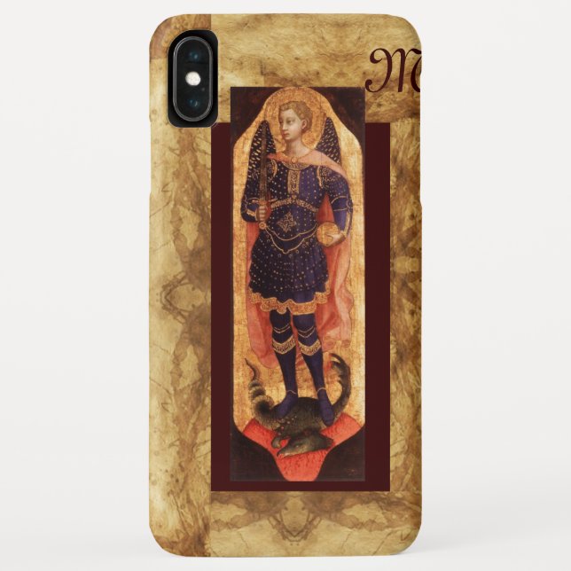 Coques Case-Mate iPhone SAINT MICHAEL ARCHANGEL AVEC monogramme DRAGON (Dos)