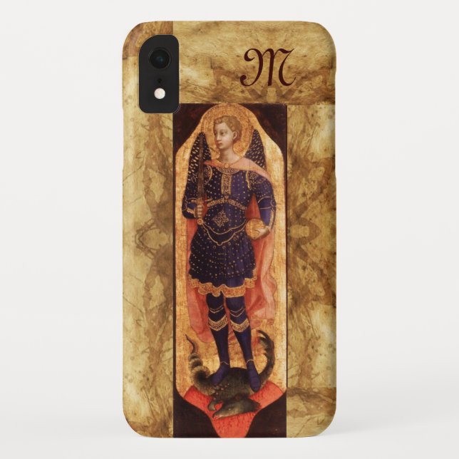 Coques Case-Mate iPhone SAINT MICHAEL ARCHANGEL AVEC monogramme DRAGON (Dos)