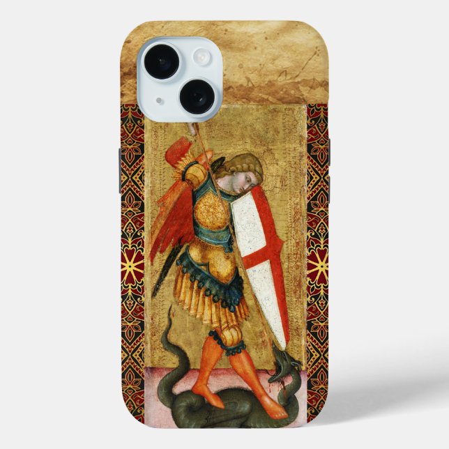 Coques Case-Mate iPhone Saint Michael Archangel et Dragon Prière Siennoise (Verso)