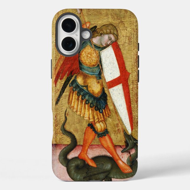Coques Case-Mate iPhone Saint Michael Archangel et Dragon Prière Siennoise (Verso)