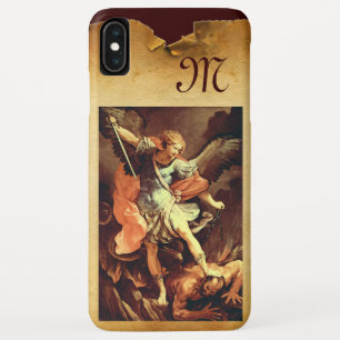 Coque Pour iPhone XS Max Saint Michel le Monogramme de l'archange