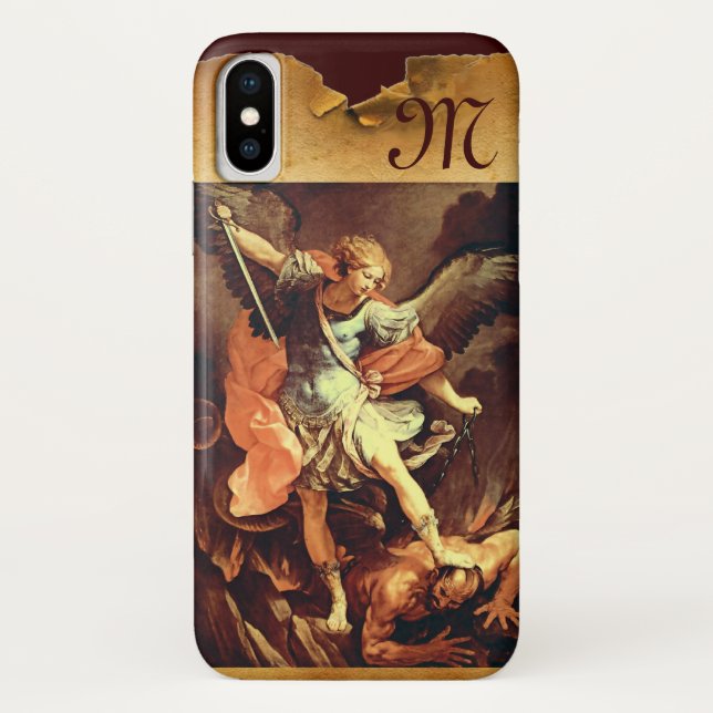 Coques Case-Mate iPhone Saint Michel le Monogramme de l'archange (Dos)