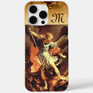 Coque iPhone 16 Pro Max Saint Michel le Monogramme de l'archange
