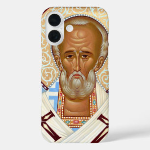 Coque Pour iPhone 16 Saint Nicolas de Myre Art Orthodoxe Premium