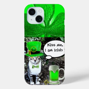 COQUE Case-Mate iPhone SAINT PATRICK'S DAY CHAT AVEC BIÈRE IRLANDAISE VER