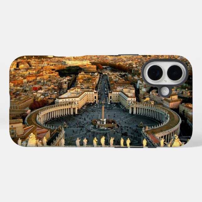 Coques Case-Mate iPhone Saint Pierre du Vatican Carré (Verso (horizontal))