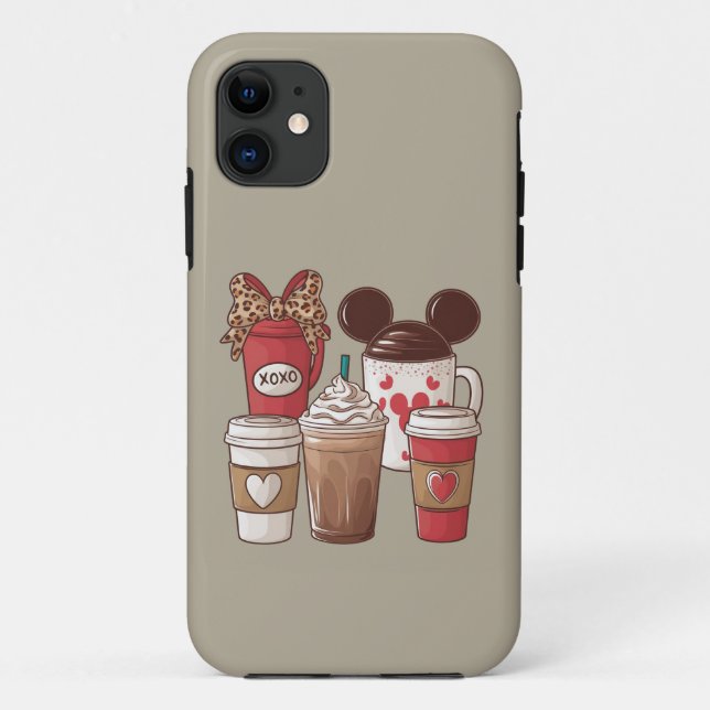 Coques Case-Mate iPhone Saint-Valentin drôle de latte amateur de café  (Dos)