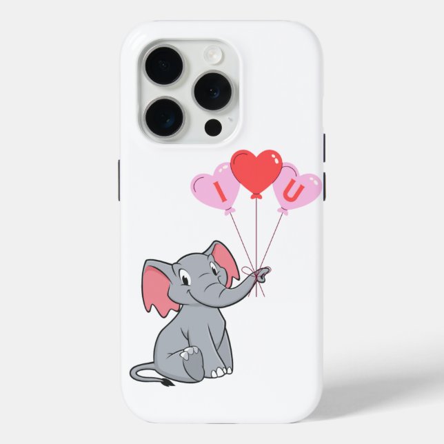 Coques Case-Mate iPhone Saint Valentin mignon Je t'aime coeur (Verso)