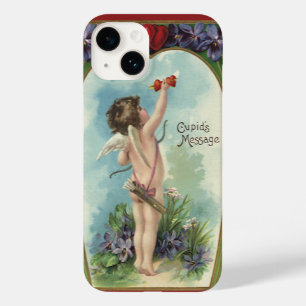 Coque Case-Mate iPhone Saint-Valentin victorien vintage, Message de Cupid
