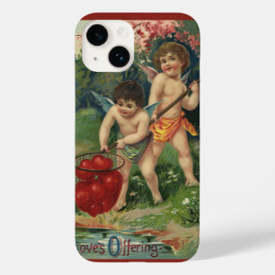 Coques Pour iPhone Saint-Valentin victorien vintage, Offrande de l'am