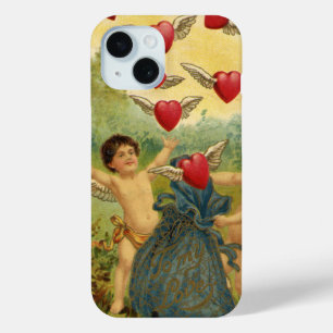 Coque Case-Mate iPhone Saint-Valentin vintage, Coeurs de Cherubs victorie