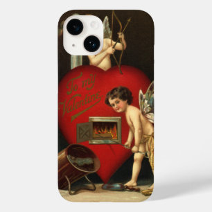 Coques Pour iPhone Saint-Valentin vintage Cupidon, Anges Amour brûlan