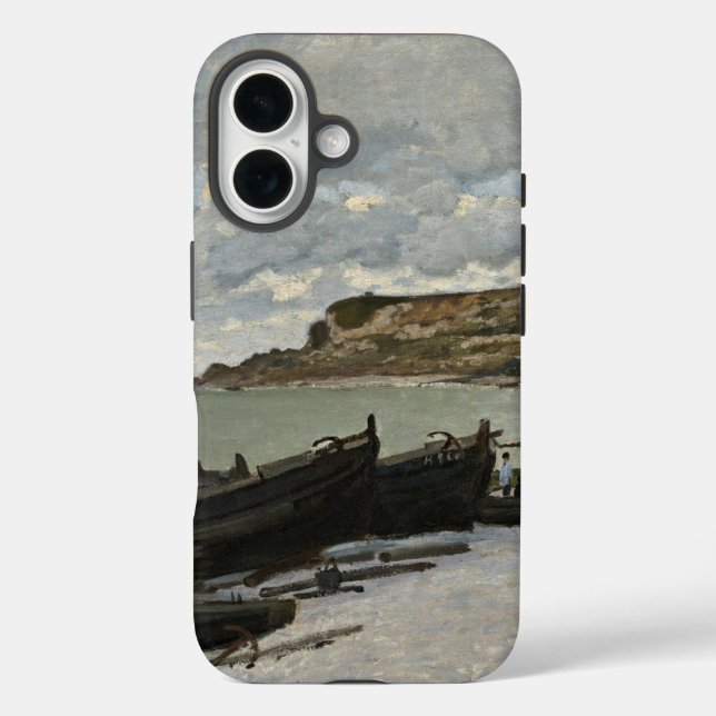 Coques Case-Mate iPhone Sainte-Adresse de Monet - Bateaux Mer Ciel nuageux (Verso)