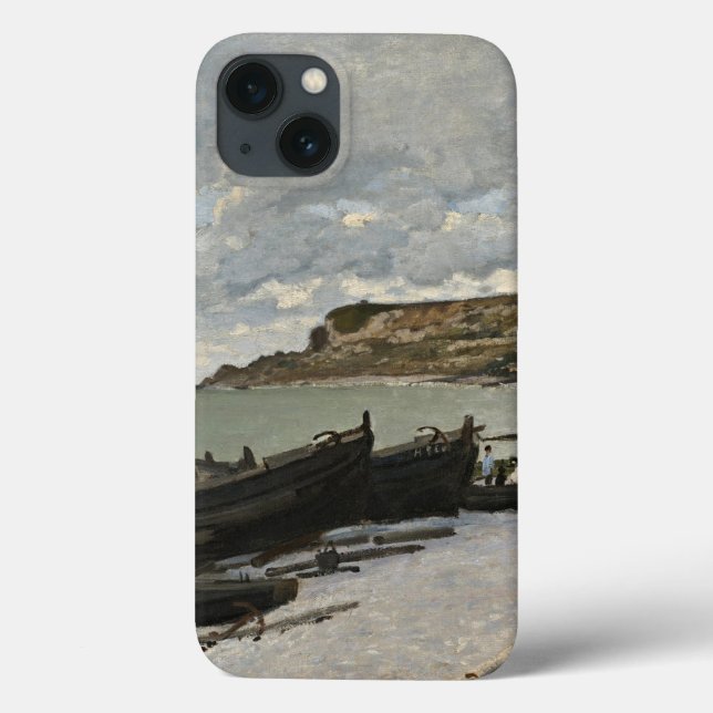 Coques Case-Mate iPhone Sainte-Adresse de Monet - Bateaux Mer Ciel nuageux (Verso)