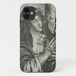 Case-Mate iPhone Case Sainte Catherine de Sienne Crucifixion Art Noir Fo