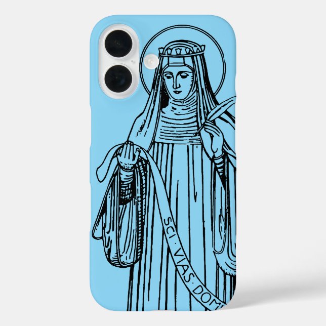 Coques Case-Mate iPhone Sainte Hildegarde de Bingen Mystique Médiévale (Verso)