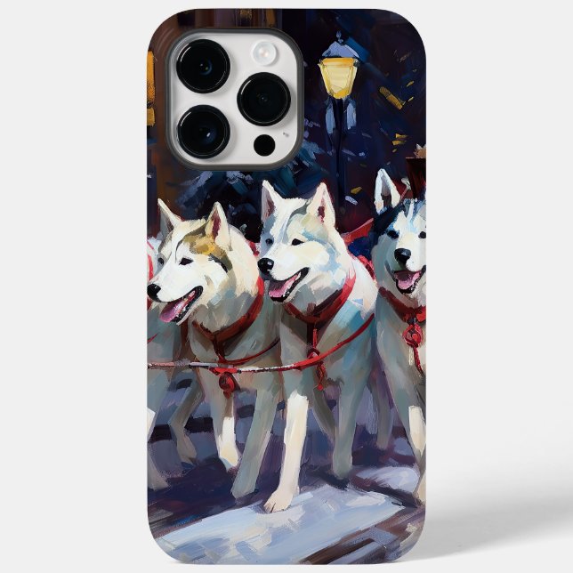 Coques Case-Mate iPhone Saison de Noël Sibérienne Husky (Verso)