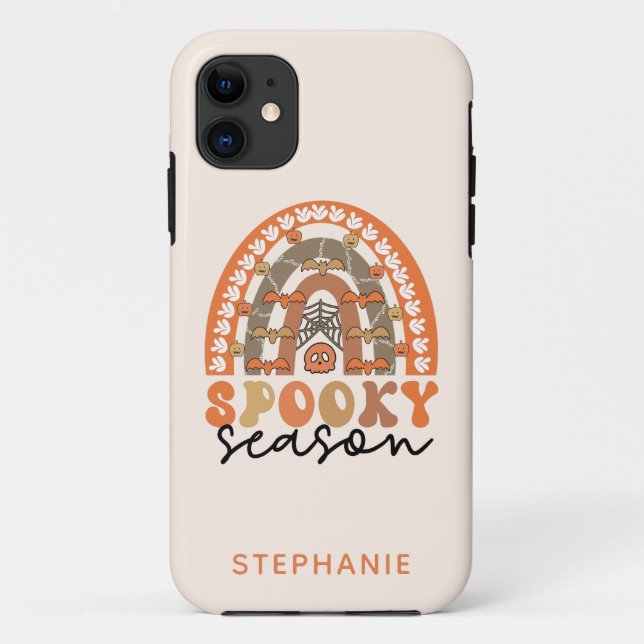 Coques Case-Mate iPhone Saison éffrayante Halloween Rainbow Fall (Dos)