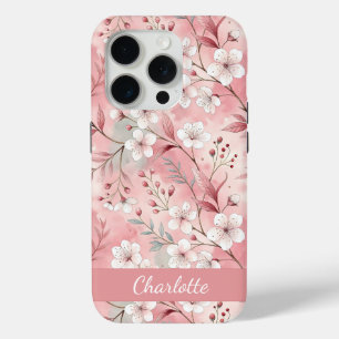 Coque Case-Mate iPhone Sakura personnalisé Motif de fleur Rose