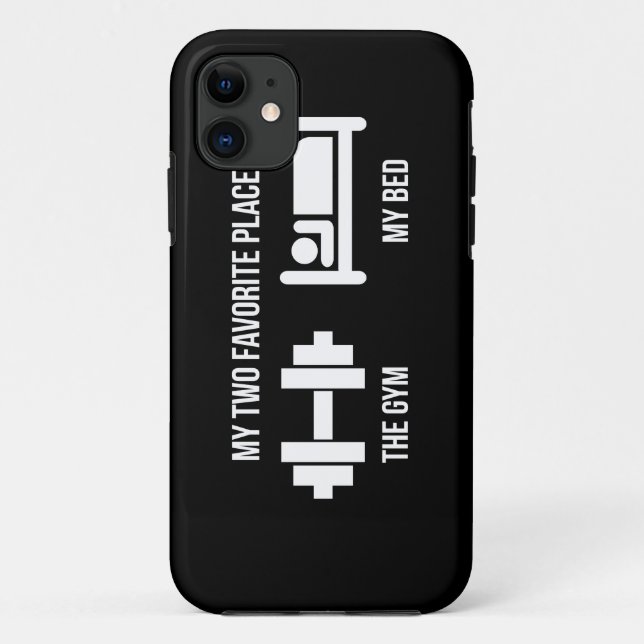 Coques Case-Mate iPhone Salle de gym et lit - Drôle Pictogramme de dessin  (Dos)