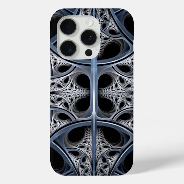 Coques Case-Mate iPhone Salle Skelète Art Fractal Géométrique (Verso)