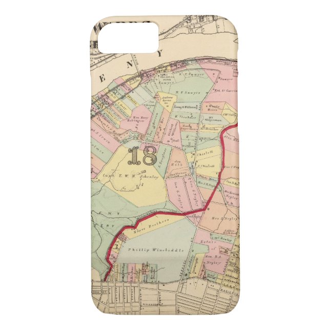 Coques Case-Mate iPhone Salles 1819 de Pittsburgh, Pennsyvania (Dos)