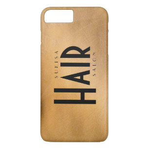 Coque iPhone 8 Plus/7 Plus Salon de cheveux Cuivre Métallique